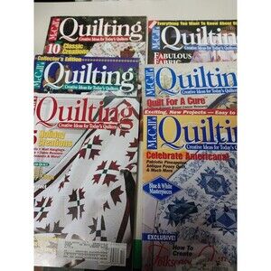 Lot of 6 McCall's Quilting Magazines 1997